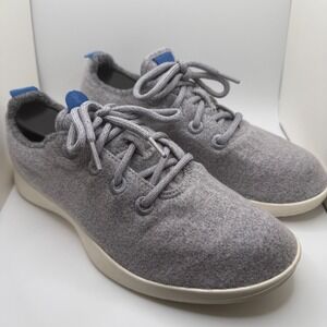 Allbirds Wool Runners Women Size 9 Grey Blue Sustainable Merino Sneakers